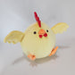 Yellow chonky chicken with hats (mochi)