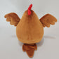 Brown chonky chicken with hats (1mm minky)