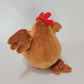 Brown chonky chicken with hats (1mm minky)