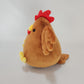 Brown chonky chicken with hats (1mm minky)