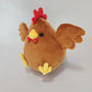Brown chonky chicken with hats (1mm minky)