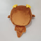 Brown chonky chicken with hats (1mm minky)
