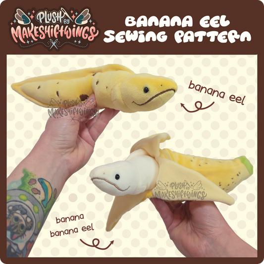 SEWING PATTERN - Banana eel plush