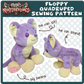 SEWING PATTERN - Floppy quadruped plush