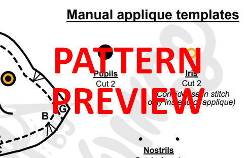 SEWING PATTERN - Banana eel plush