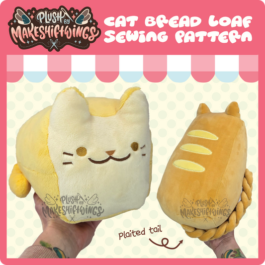 SEWING PATTERN - Cat bread loaf