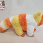 Raccoon plush (candy corn, luxe cuddle)
