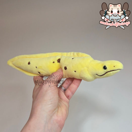 Banana eel plush (1mm minky)