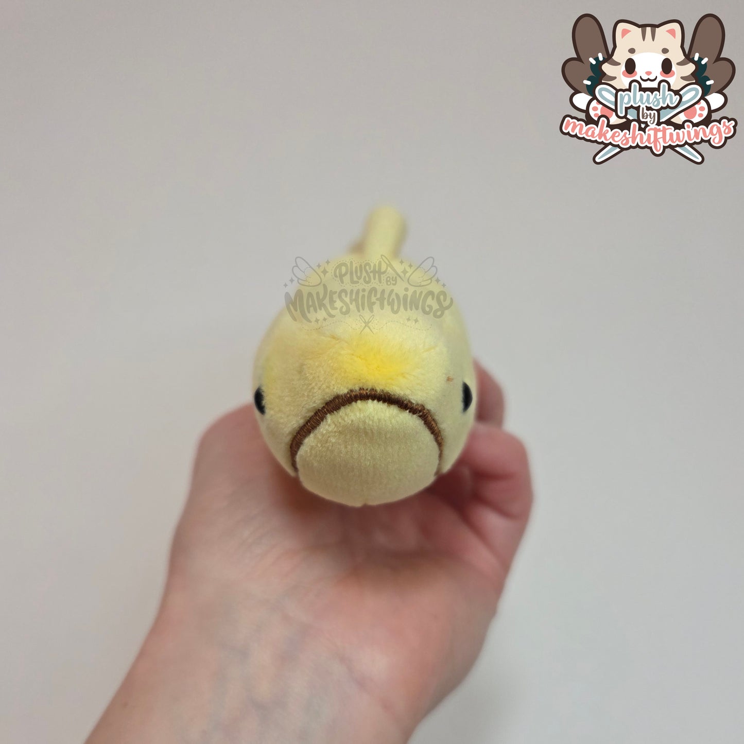Banana eel plush (mochi, safety eyes)