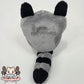 Raccoon in a chip bag (embroidered eyes)