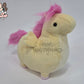 Shy yellow honse plush