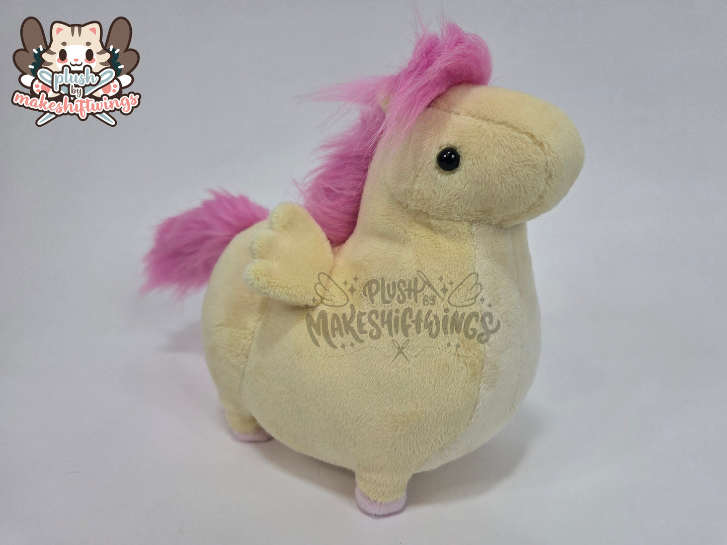 Shy yellow honse plush
