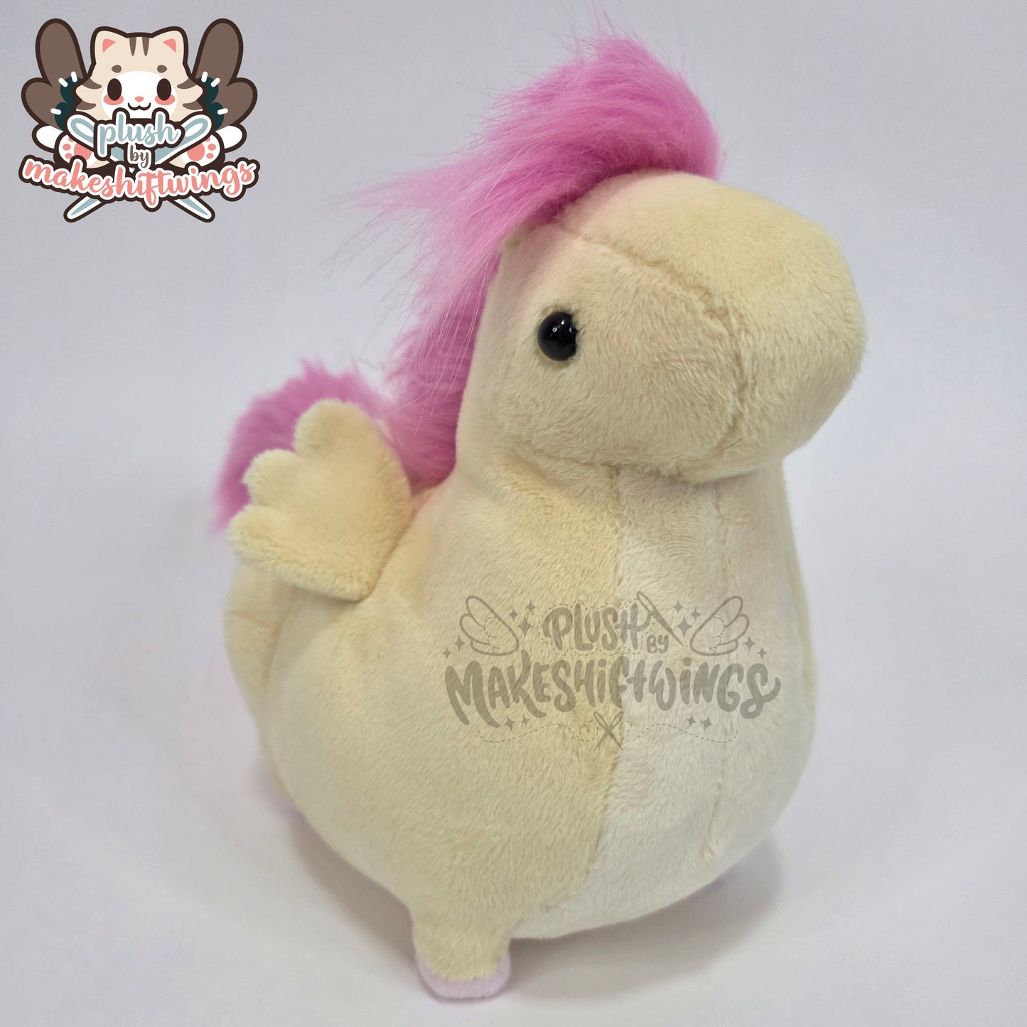 Shy yellow honse plush