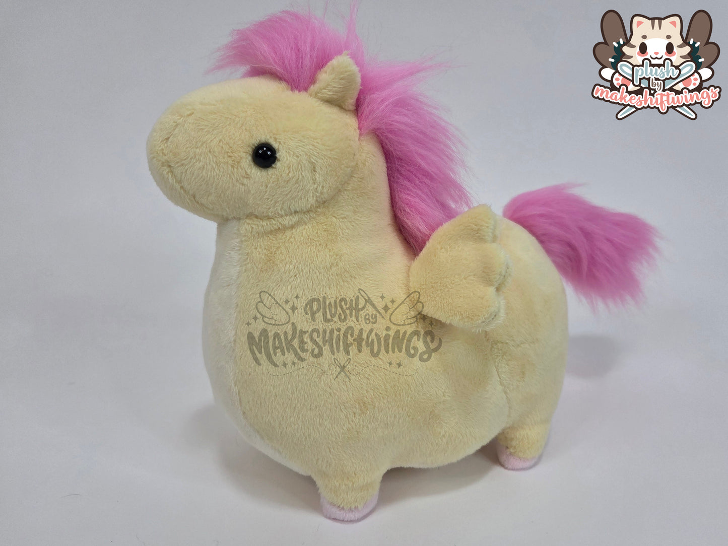 Shy yellow honse plush