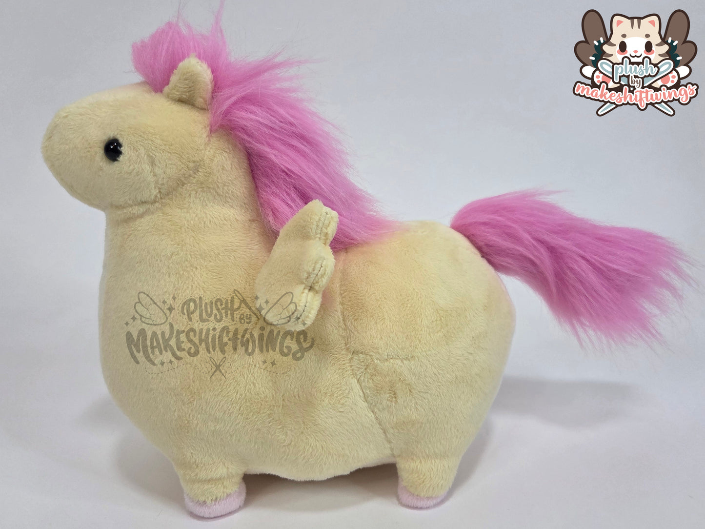 Shy yellow honse plush