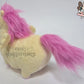 Shy yellow honse plush