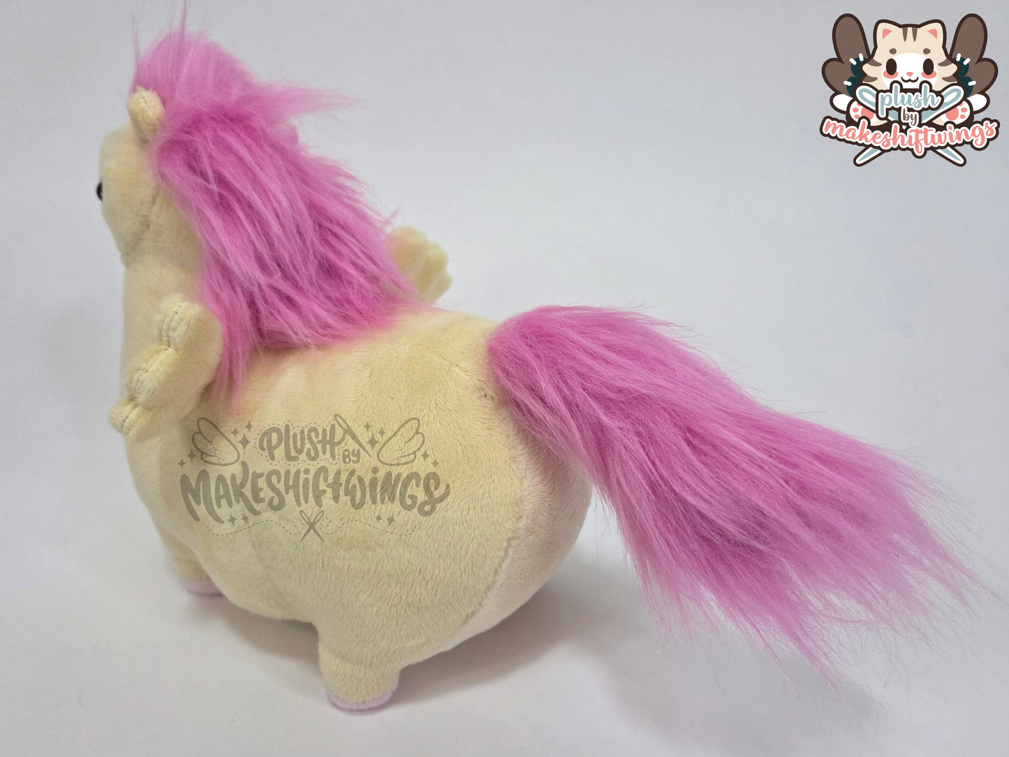 Shy yellow honse plush
