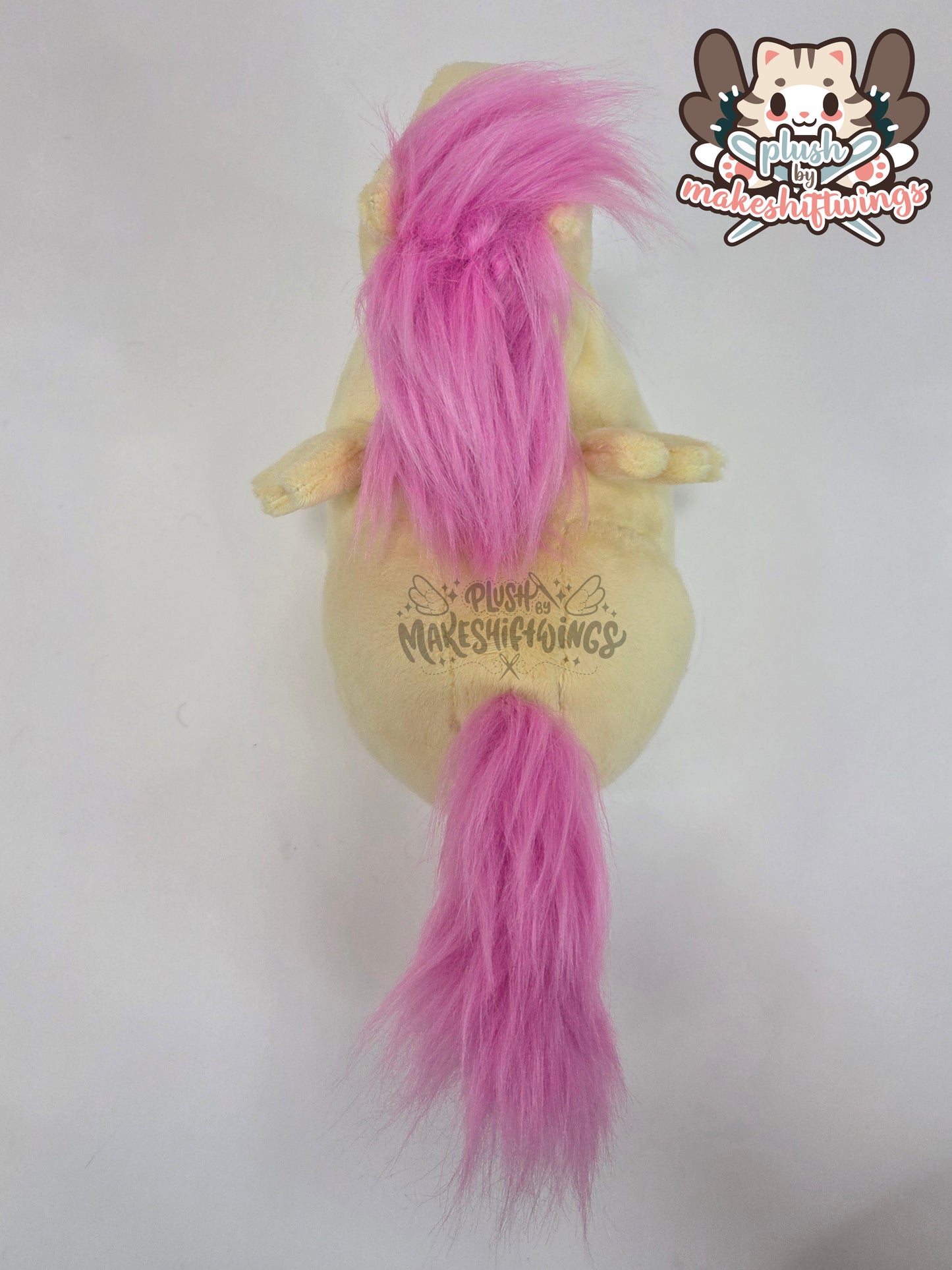 Shy yellow honse plush