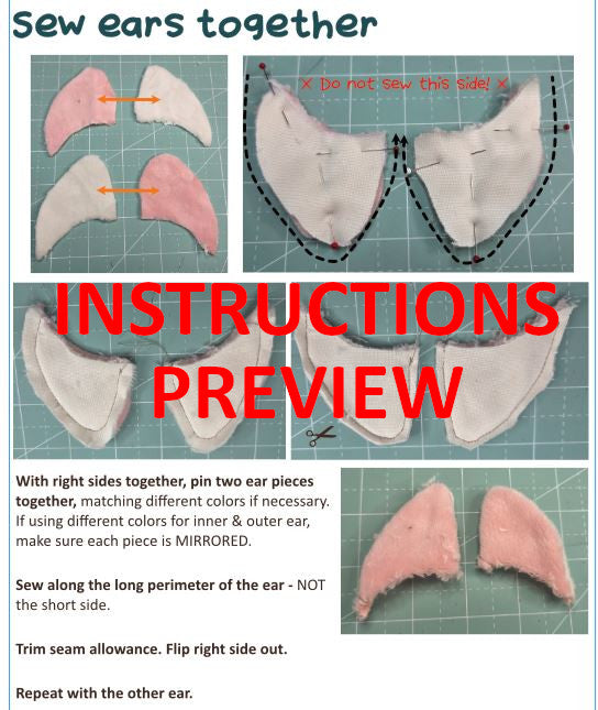SEWING PATTERN - Fat cat in a sweater