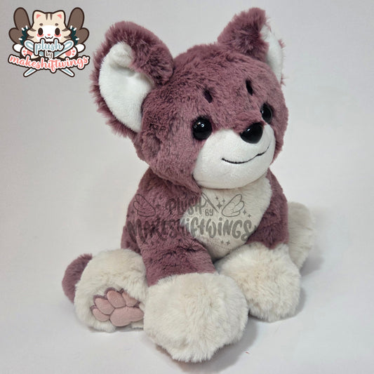 Floppy fluffy feline plush