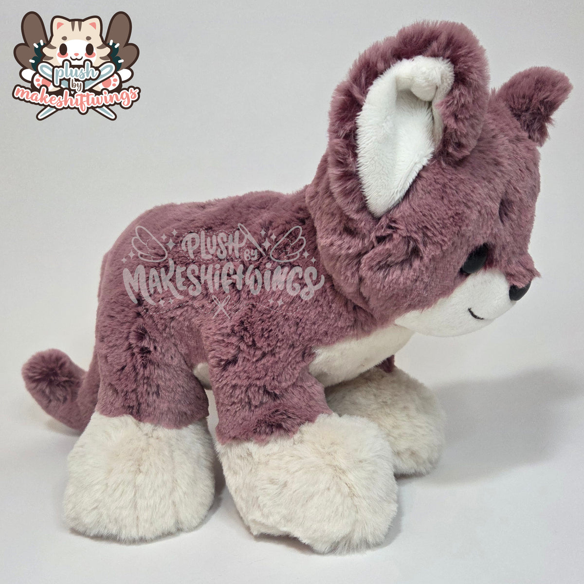Floppy fluffy feline plush
