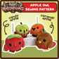 SEWING PATTERN - Caramel & candy apple owls