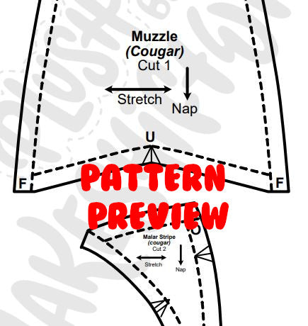 SEWING PATTERN - 2 ft.+ Floppy Big Cat Plush