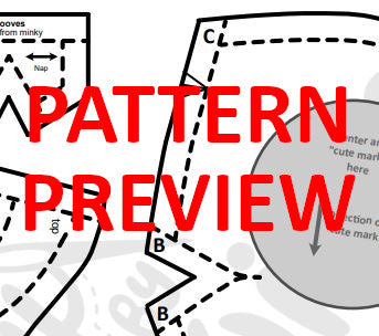 SEWING PATTERN - Chubby horse plush