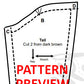 SEWING PATTERN - Ferret plush with clown costume