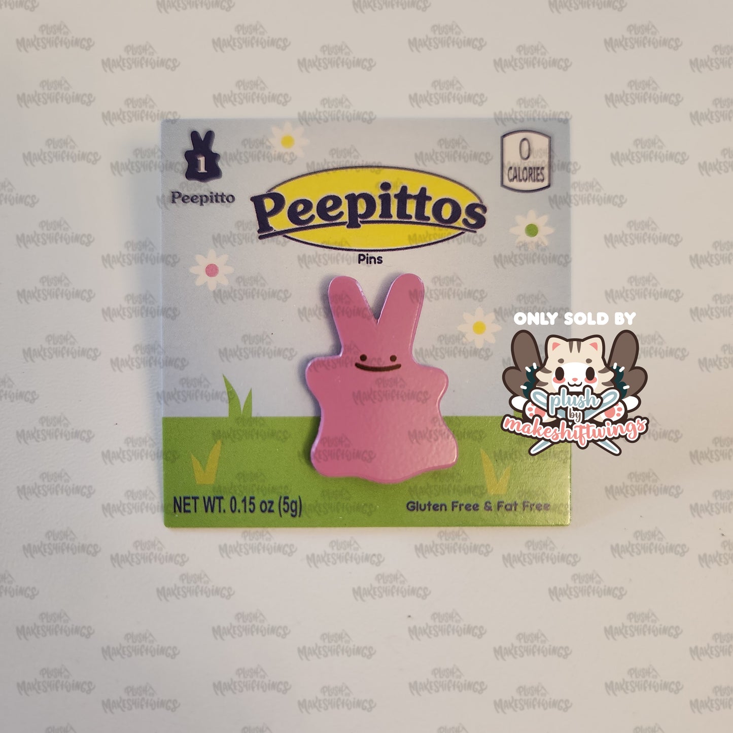 Mini Pink Peepitto Pin