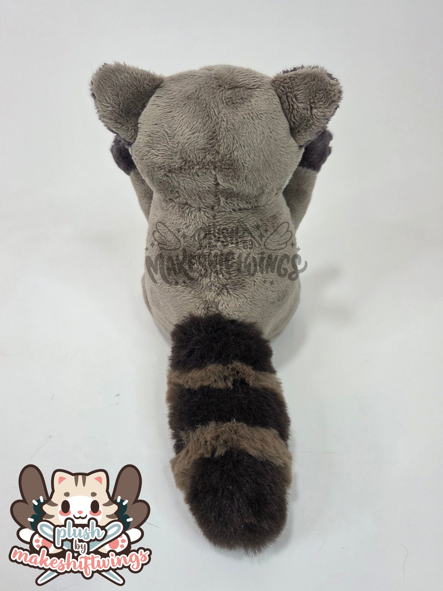 Raccoon in a chip bag (safety eyes)
