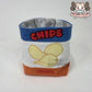 Raccoon in a chip bag (embroidered eyes)
