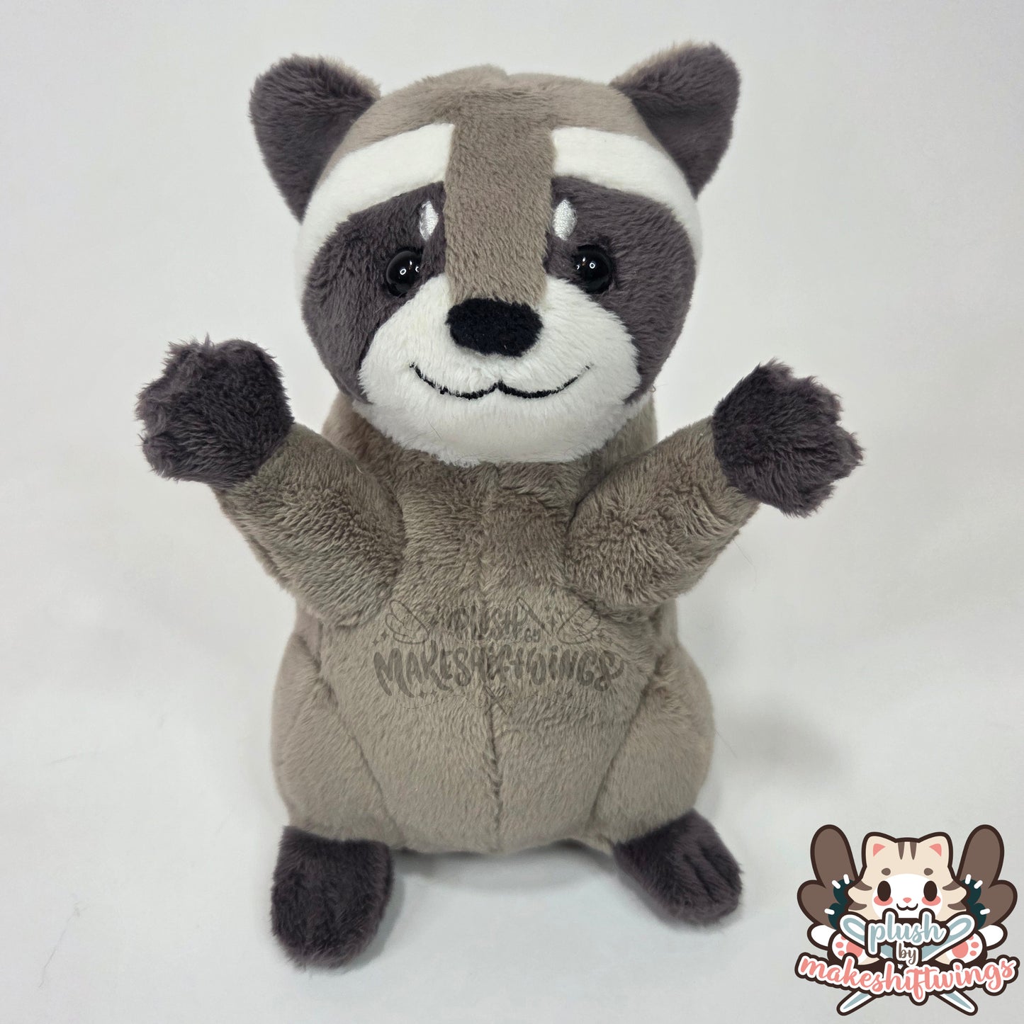 Raccoon in a chip bag (safety eyes)
