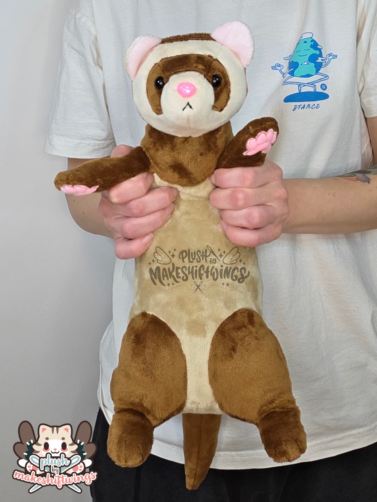SEWING PATTERN - Ferret plush with clown costume