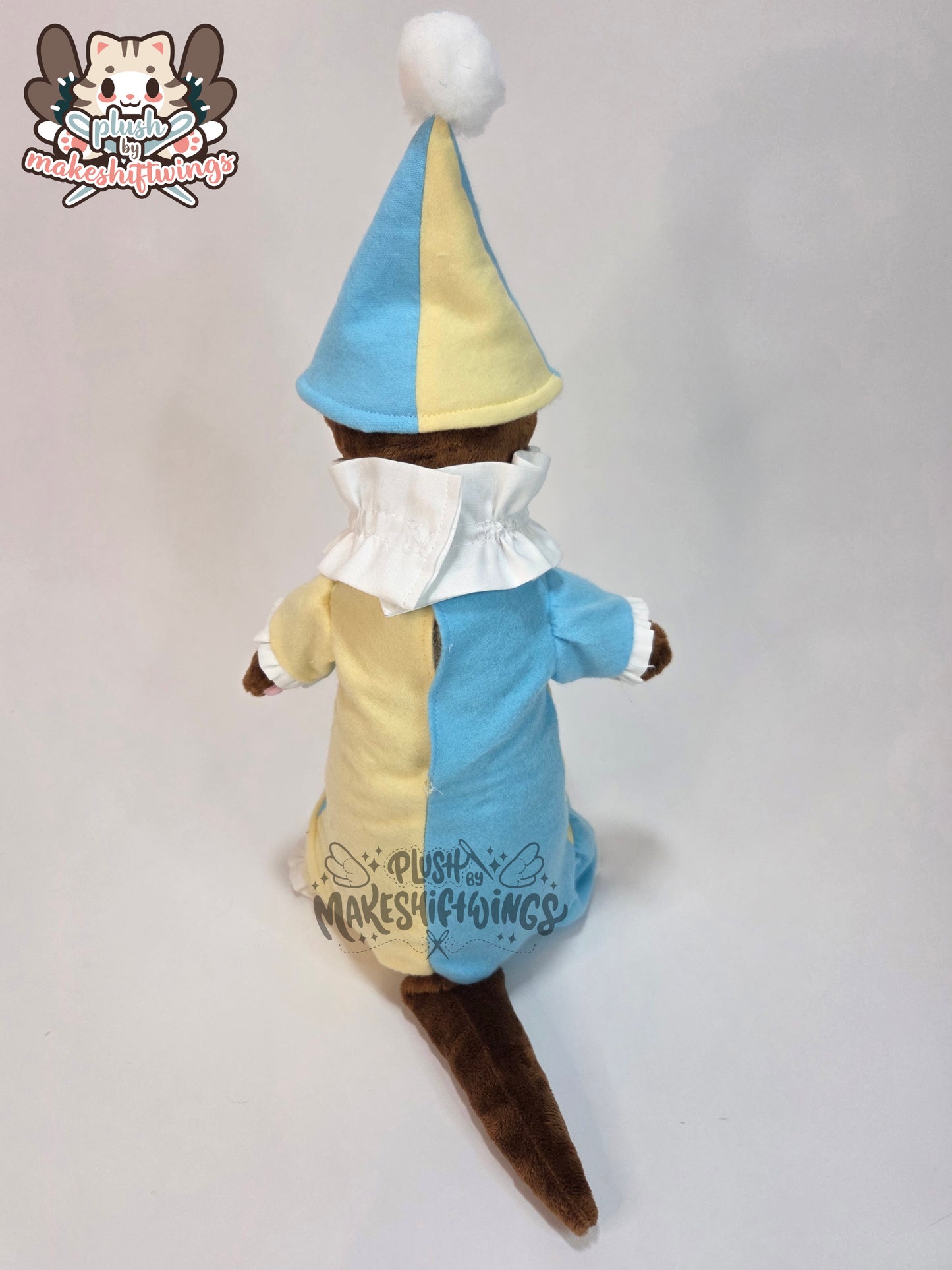Clown ferret plush