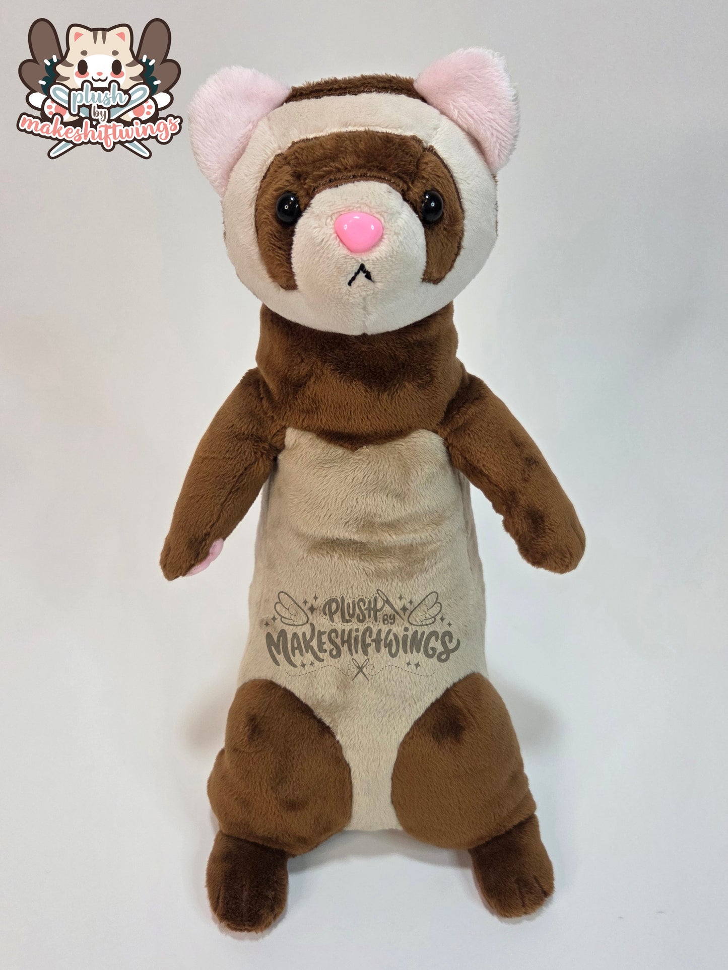 SEWING PATTERN - Ferret plush with clown costume