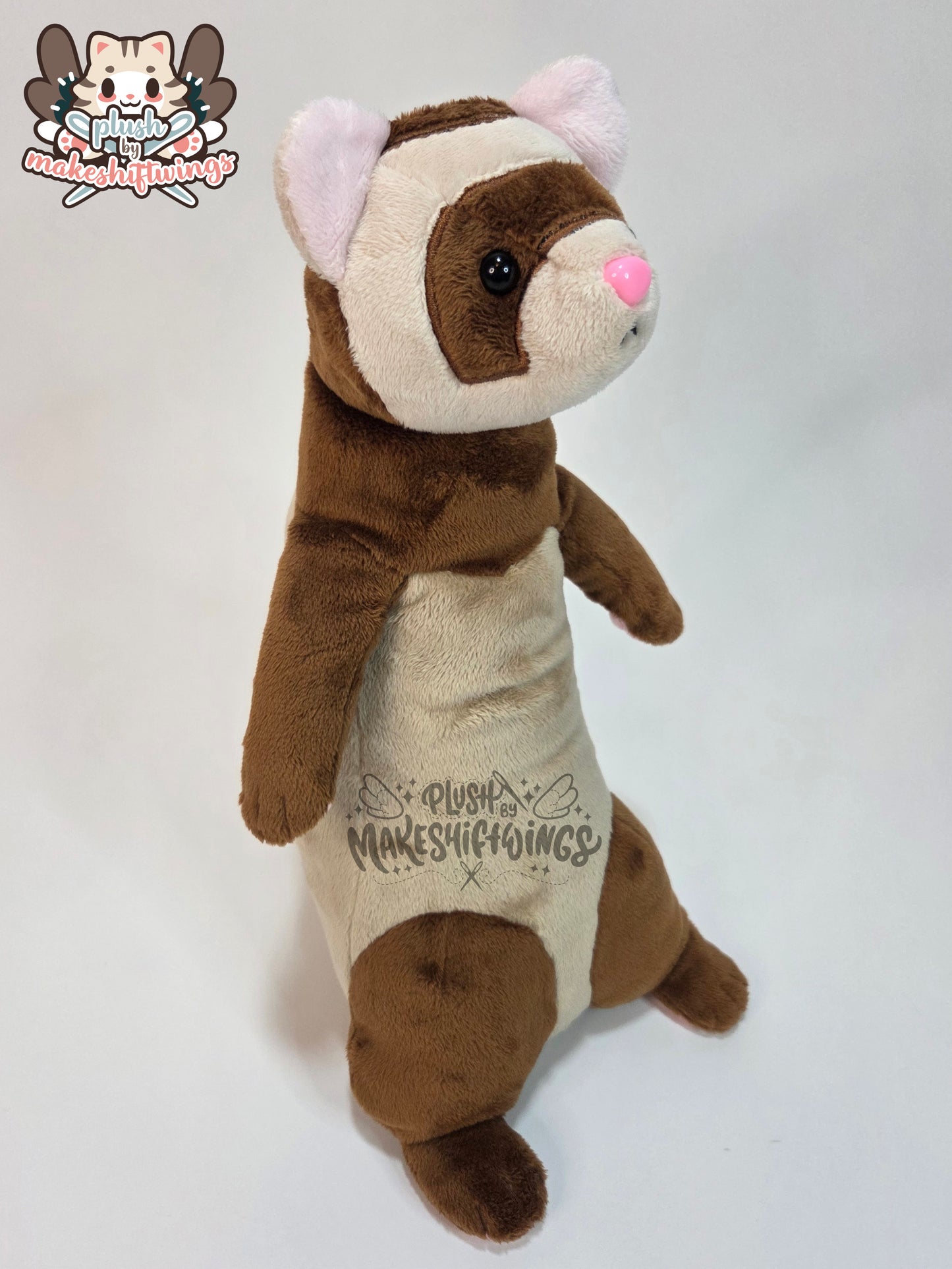 Clown ferret plush