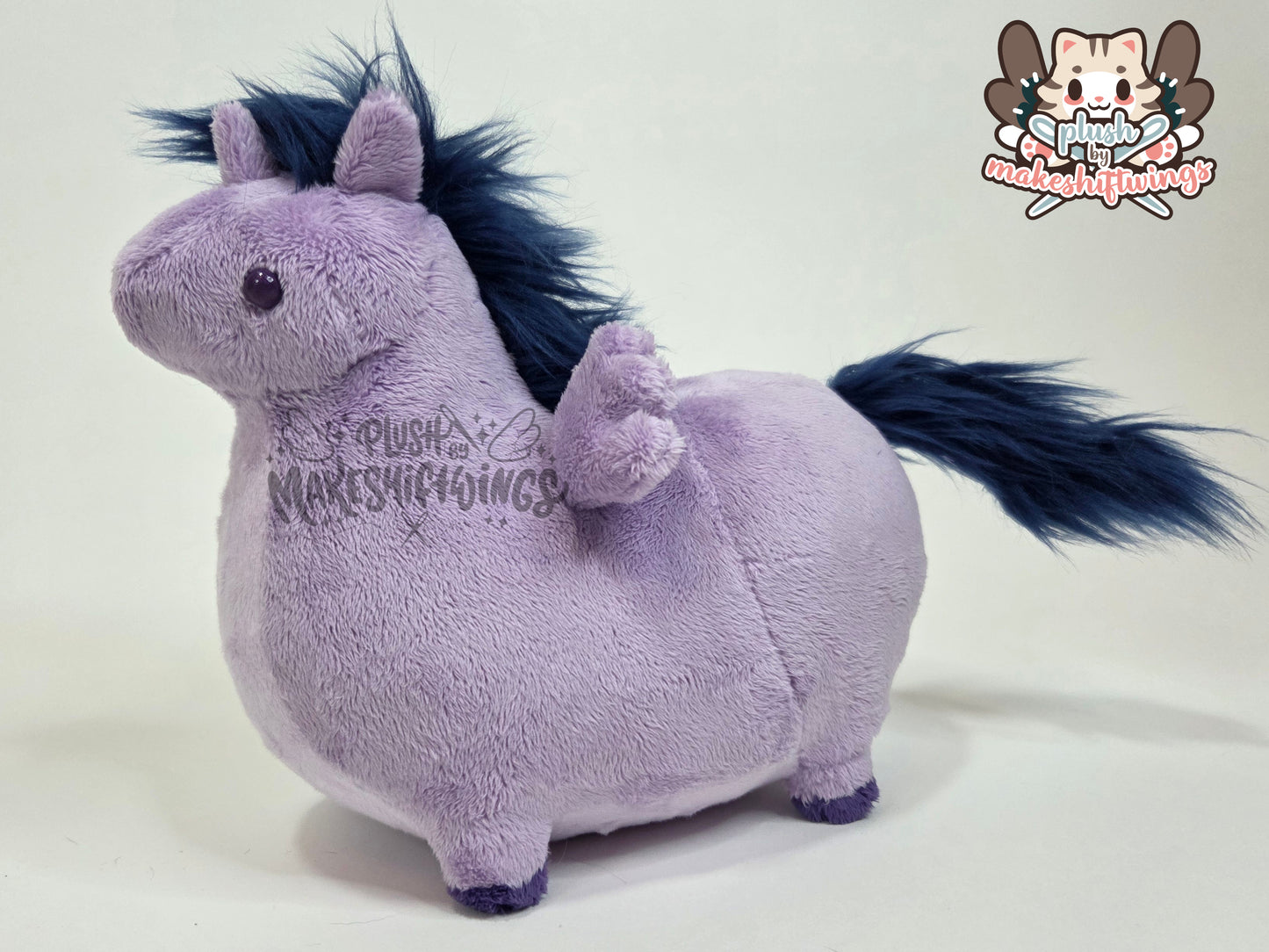 Smart purple horse plush