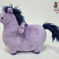 Smart purple horse plush