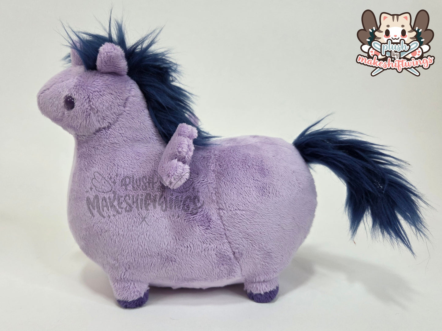 Smart purple horse plush