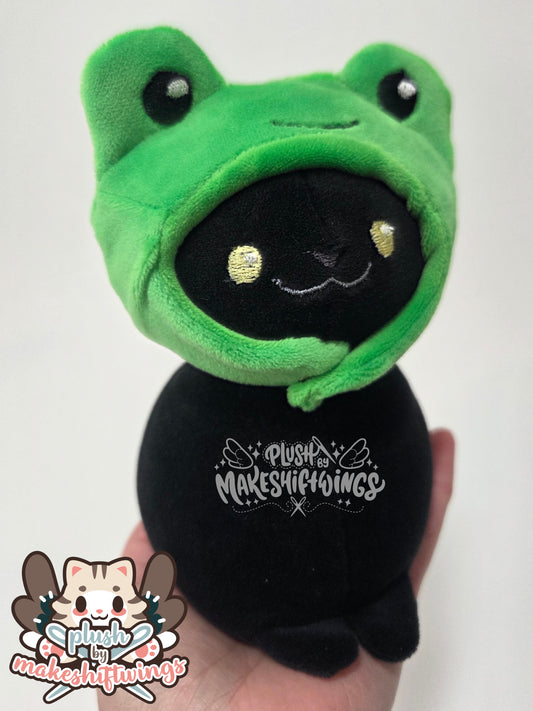 Black cat in hats plush