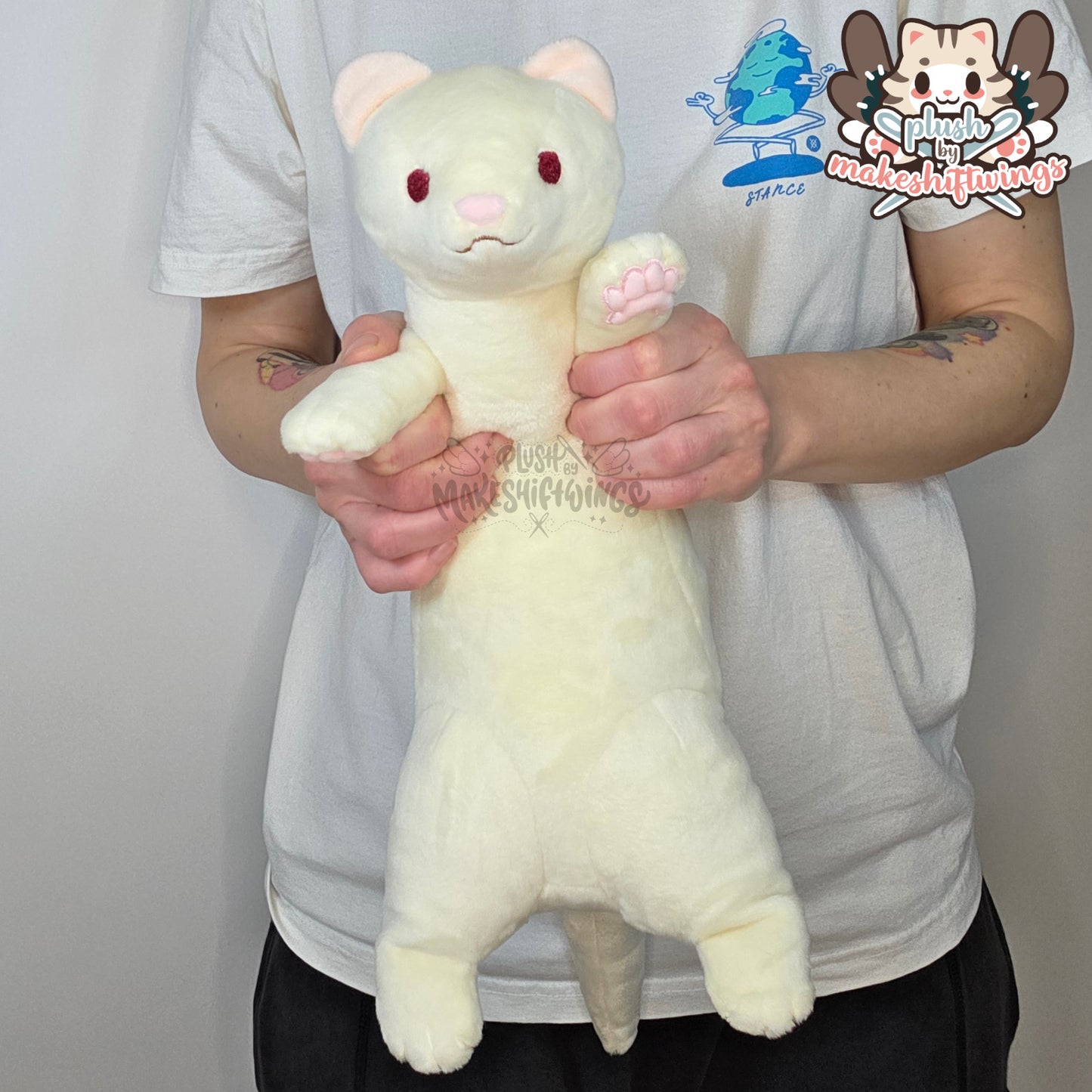SEWING PATTERN - Ferret plush with clown costume